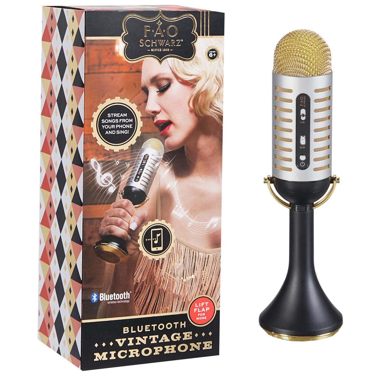 FAO Schwarz Bluetooth Vintage Microphone